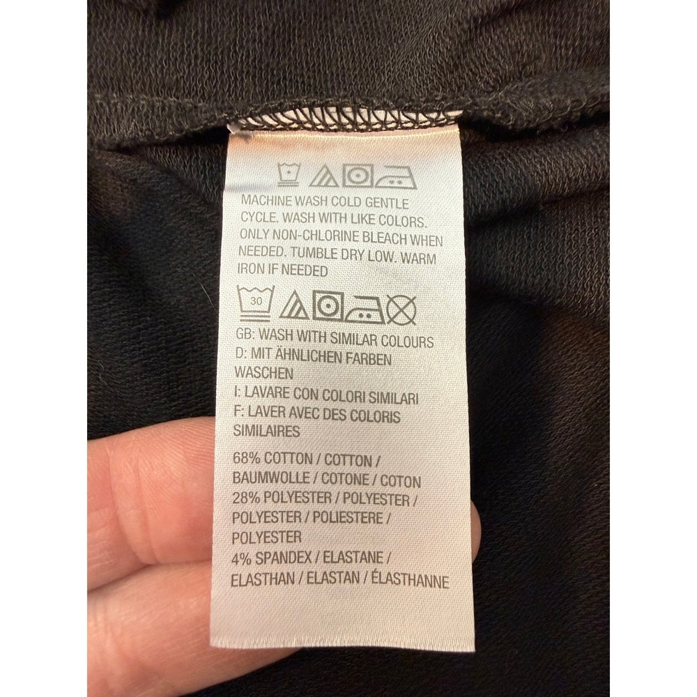 Denim Company Black Full Zip Cardigan Jacket Womens L Long Sleeve Large - Picture 2 of 10